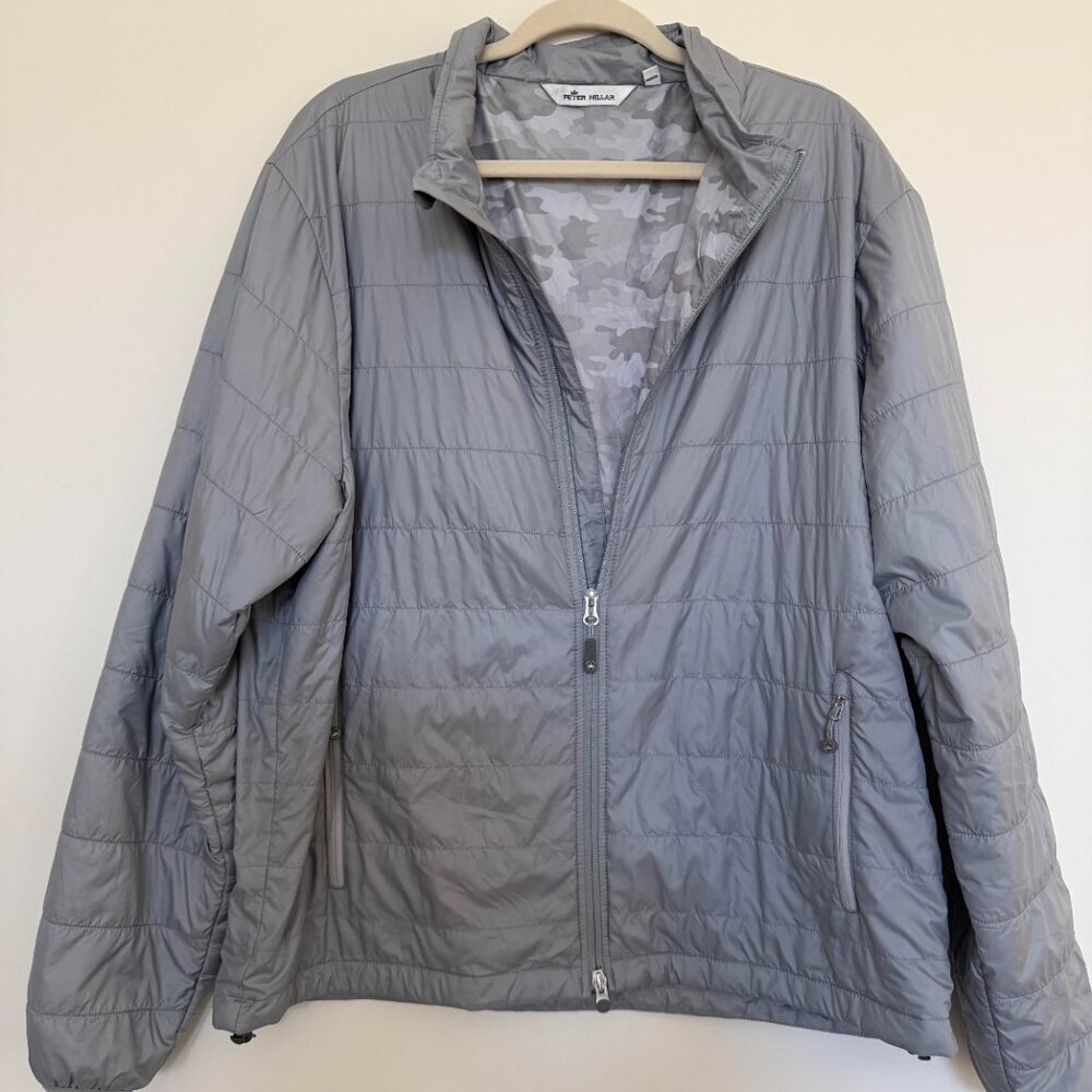 Peter Millar Men's Hyperlight Zip Up Puffer Jacket Classic Preppy - XL